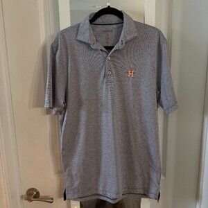 Johnnie-O Houston Astros Striped Polo Shirt Men’s Size S